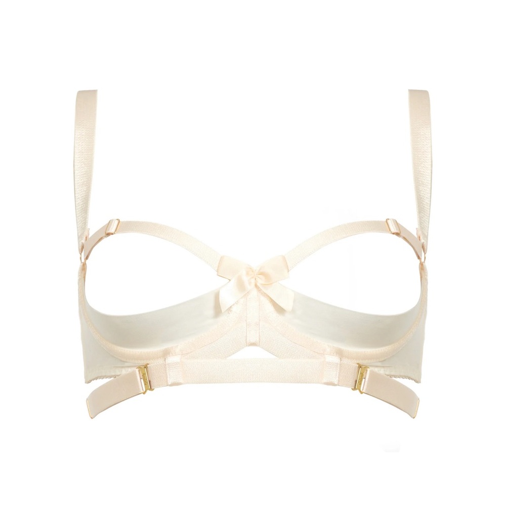Bordelle Gia Open Cup Shelf Bra Cream S